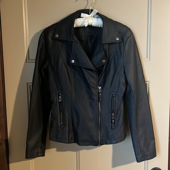 Max Studio Jackets & Blazers - Max Studio faux leather moto jacket